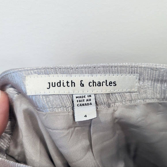 Judith & Charles Silver Paneled Skirt - Picture 4 of 5